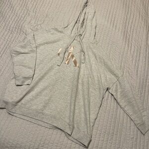 Womens CalvinKlein Cream Hoodie